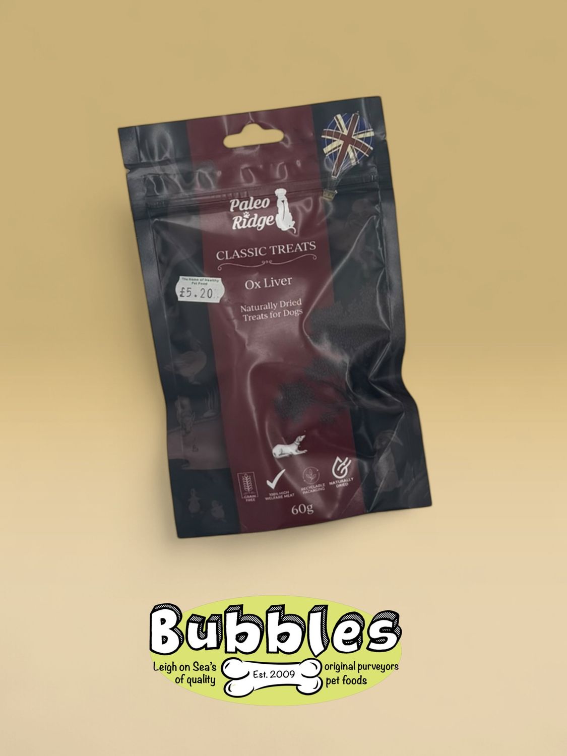 Paleo Ridge Classic Treats - Ox Liver (60g)
