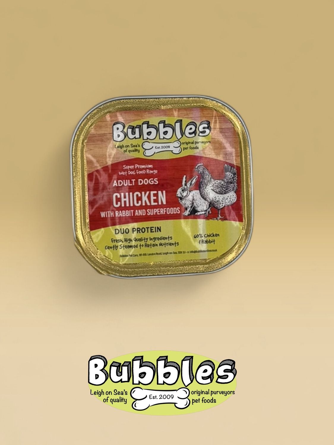 Bubbles Banquet Steamed Chicken &amp; Rabbit (300g)
