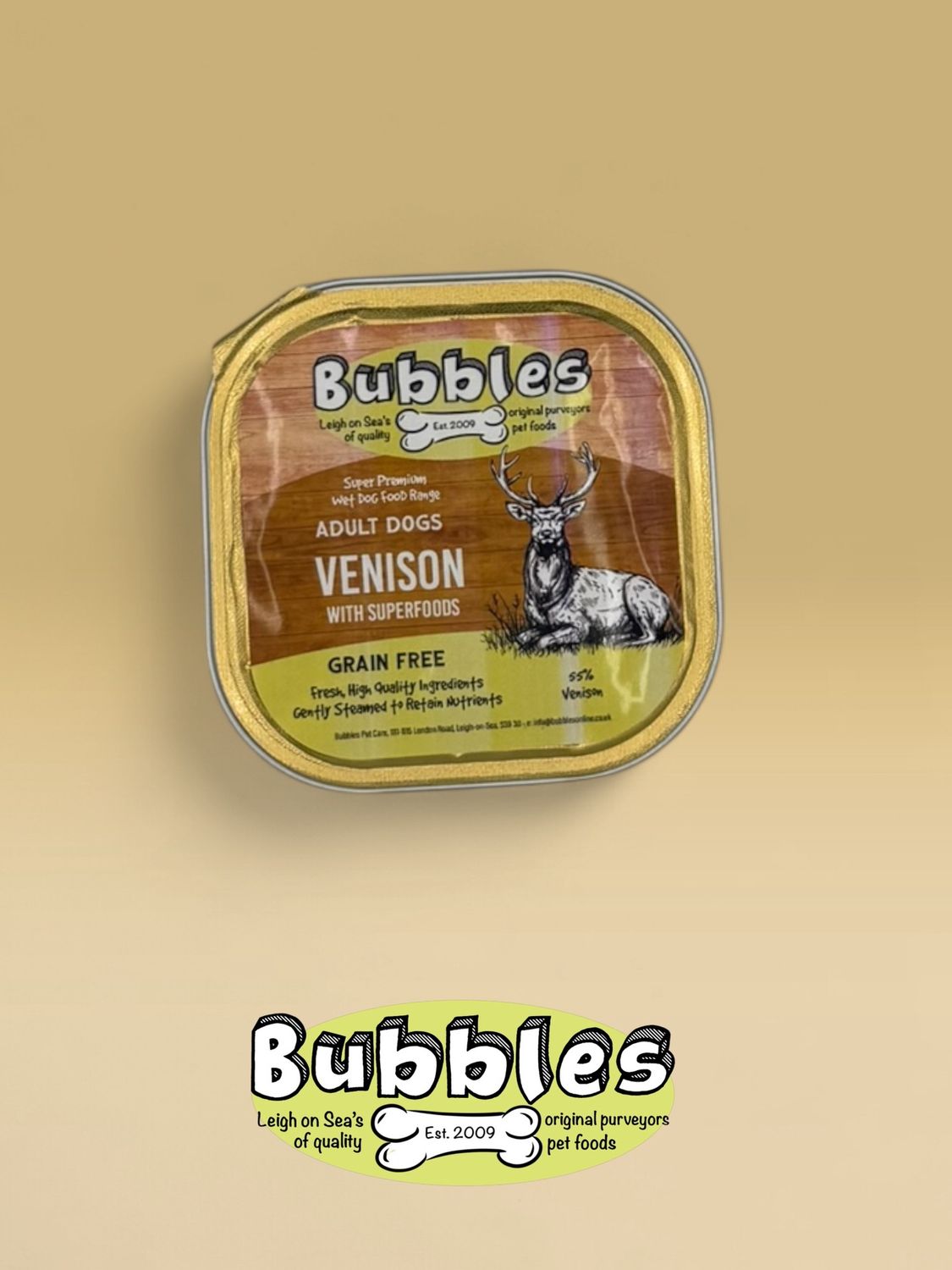 Bubbles Banquet Steamed Venison (300g)