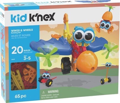 K’Nex Wings & Wheels Building Set 65pcs K’Nex Wings & Wheels Building Set 65pcs