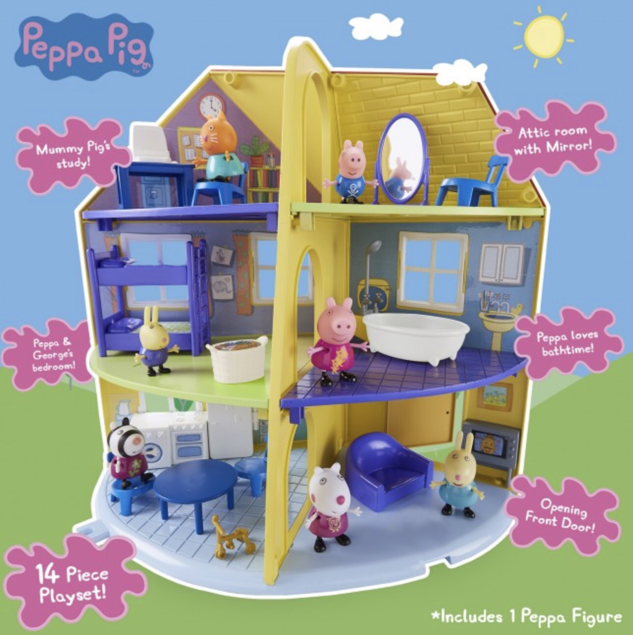 peppa pig family house playset