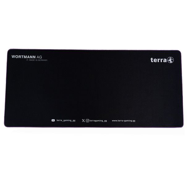 TERRA Mousepad XXL NEON Gaming black/purple lila Umkettelung, 900 x 400 x 3 mm TERRA Mousepad XXL NEON Gaming black/purple lila Umkettelung, 900 x 400 x 3 mm