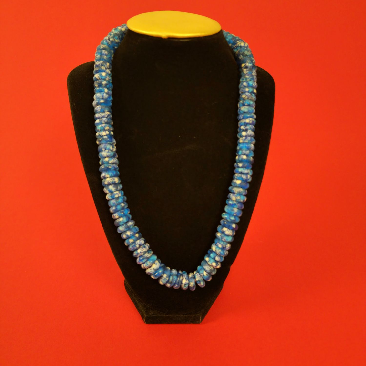 Atlantic Blue Flat Necklace