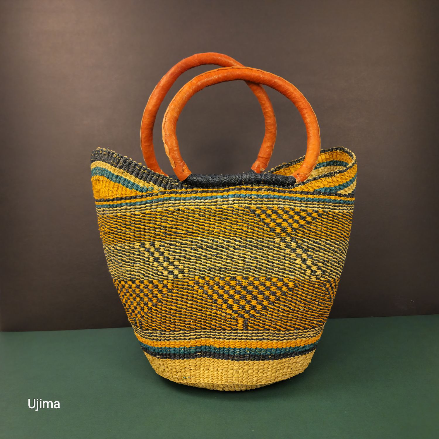 Carrier Bag Multi-Color Green-Yellow