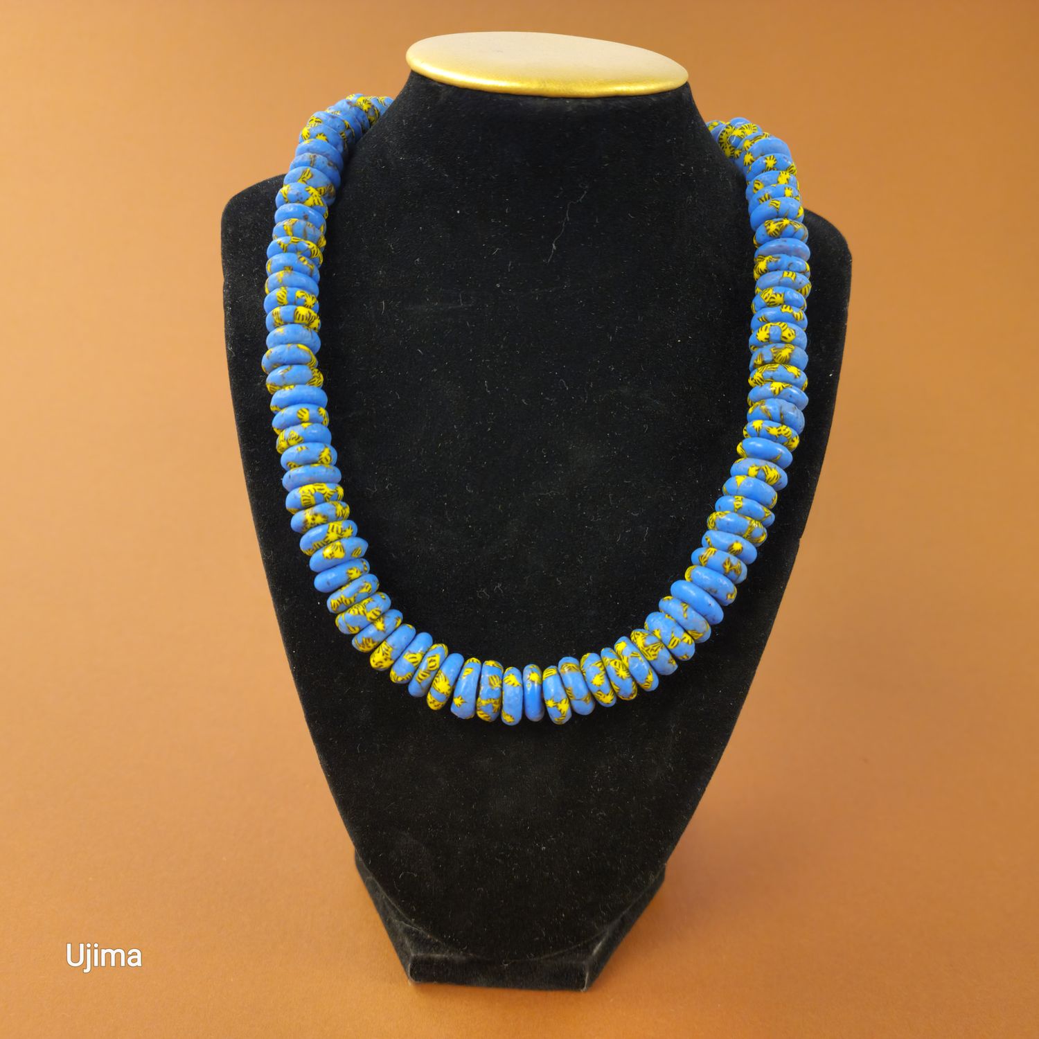 Blessing in Blue Necklace Flat