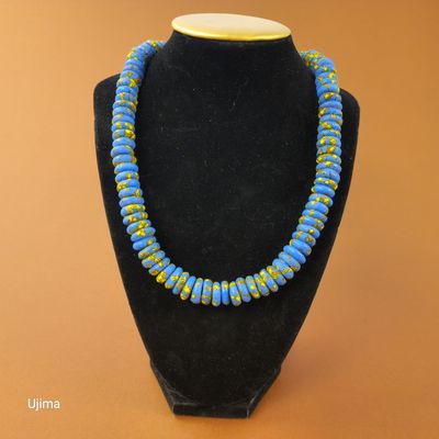 Blessing in Blue Necklace Flat