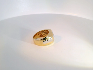 18k Gold Elegant Yellow and White Gold