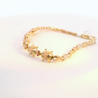 14K Gold Elegant Turtle Bracelet