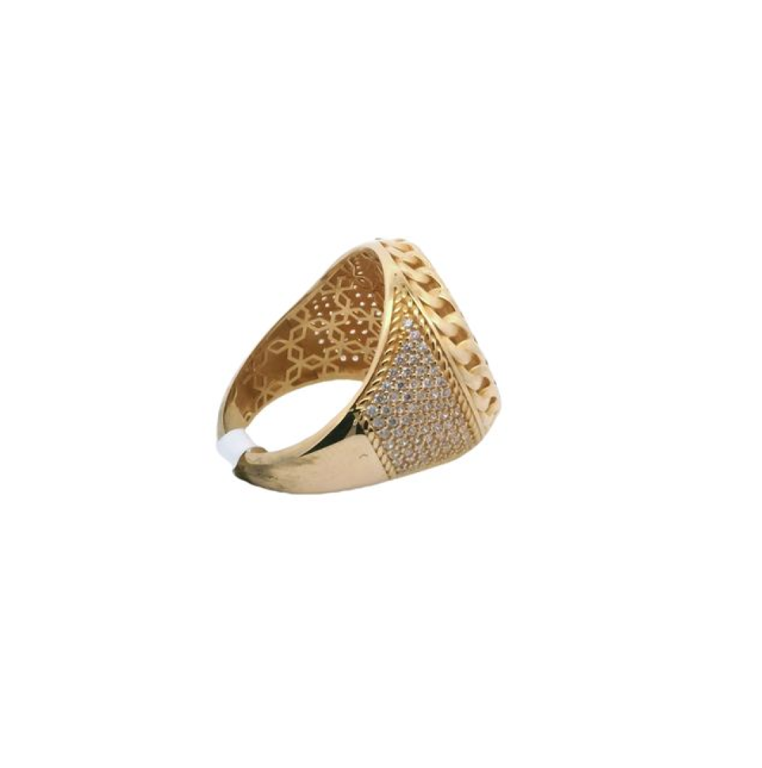 14K Gold Elegant Compass Ring