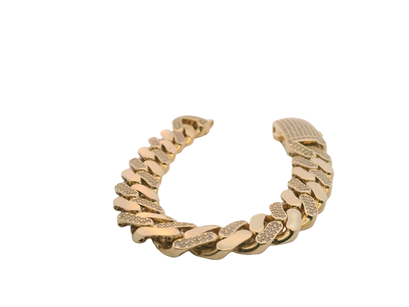 Elegant 10k Gold Chain Bracelet