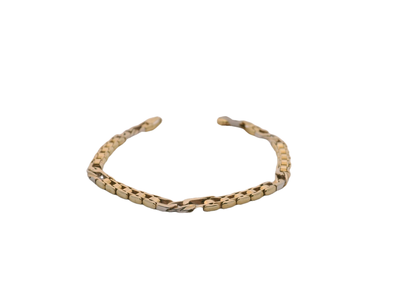 Elegant 14k Gold and White Gold Bracelet