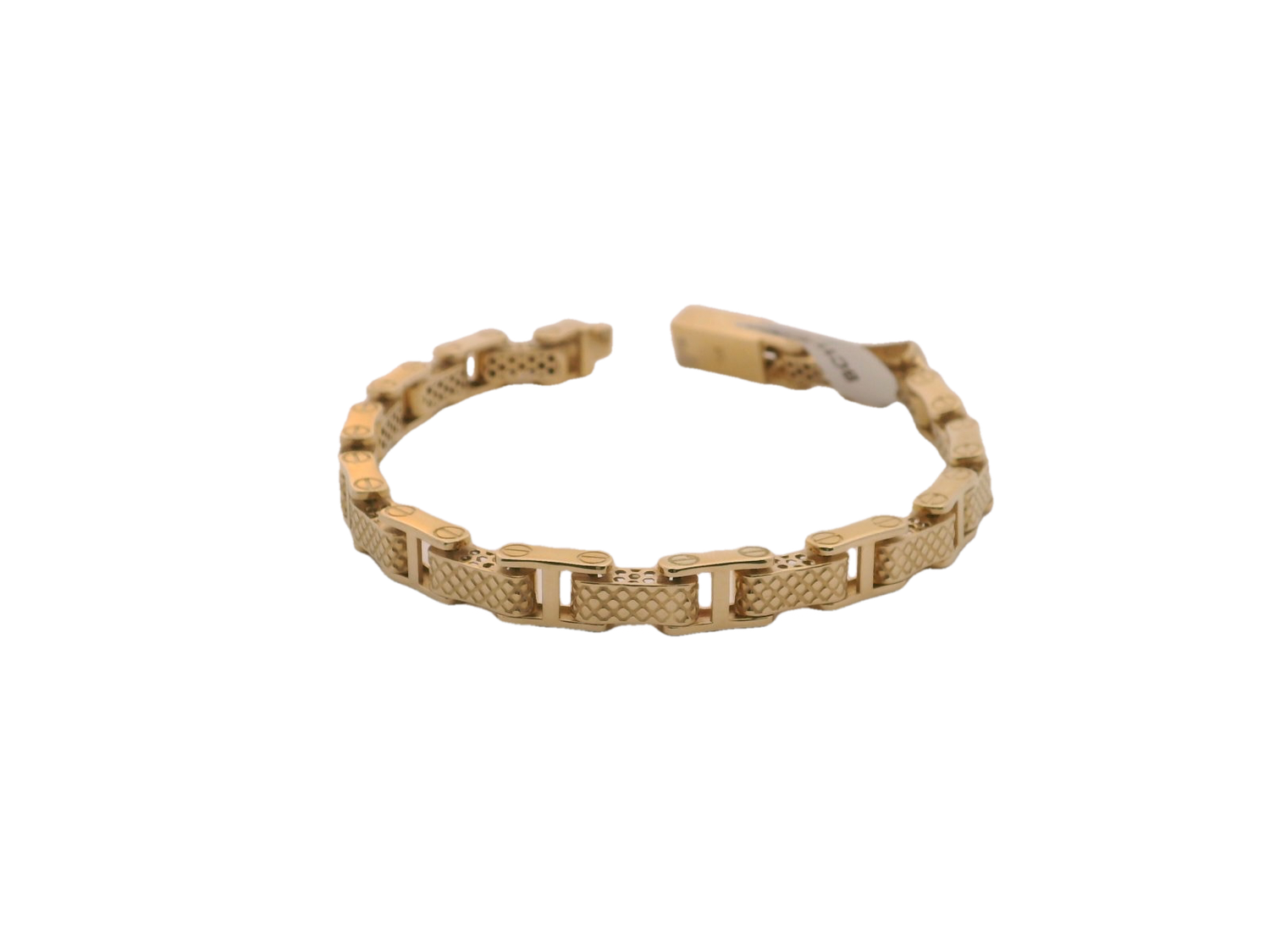 Elegant 14k Gold Bracelet Display