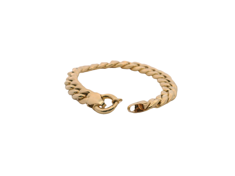 Elegant 14k Gold Chain Bracelet