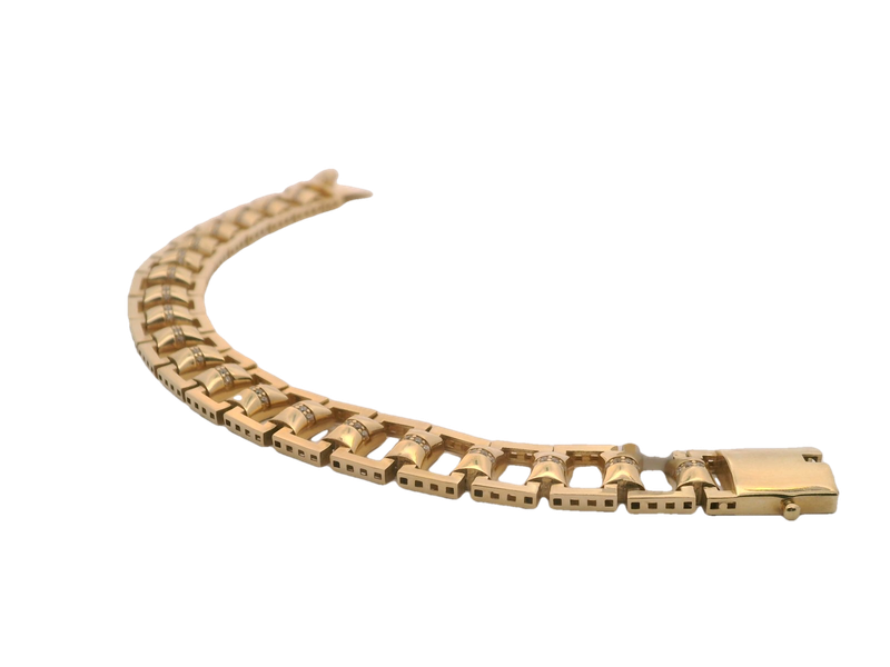 Elegant Men's 14K Gold Bracelet