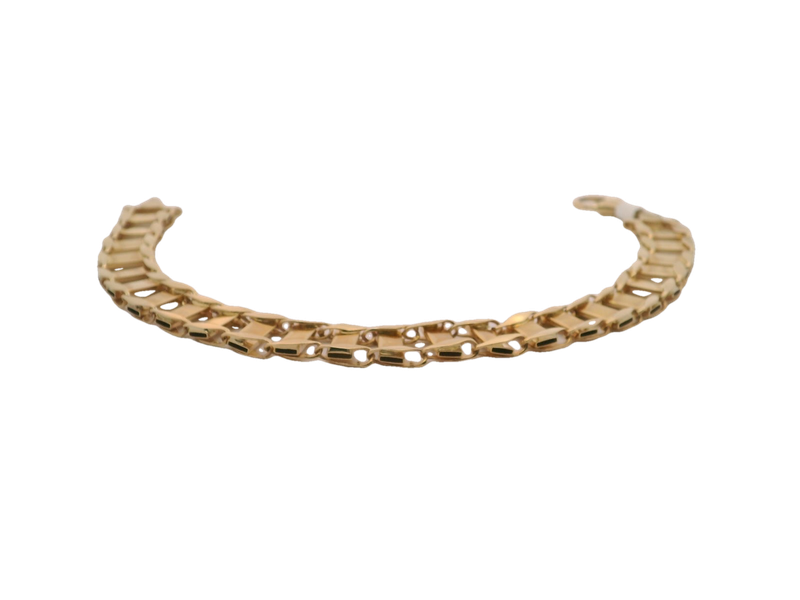 Elegant 14K Gold Chain Bracelet