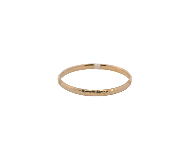 Elegant 14k Gold Bangle Bracelet Kid's