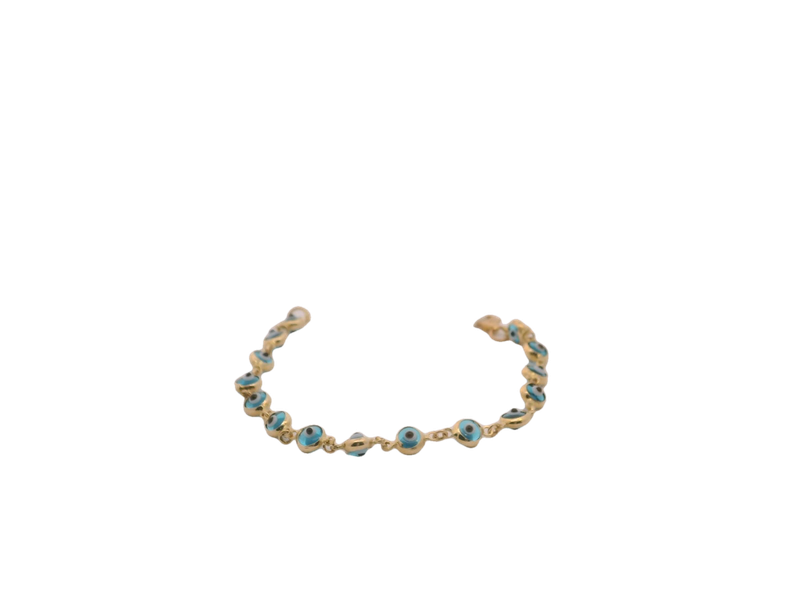 Elegant 14k Gold and Blue Bracelet Kid's