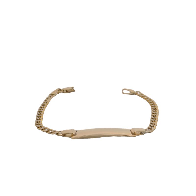 Elegant 14K Gold Chain Bracelet