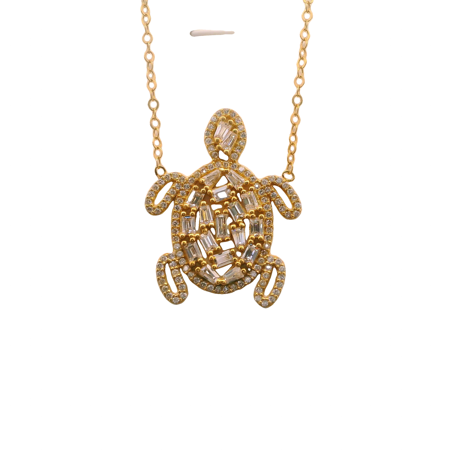Elegant Turtle 14k Gold Pendant Necklace