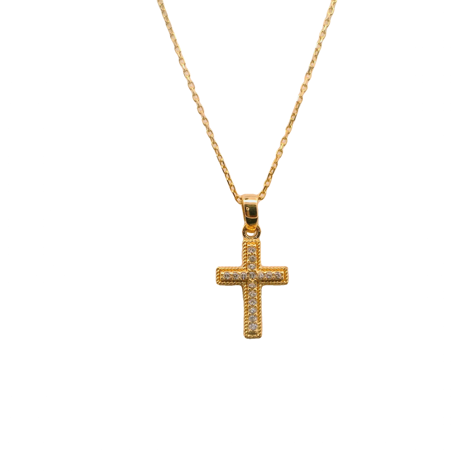 Elegant 14k Gold Cross Pendant