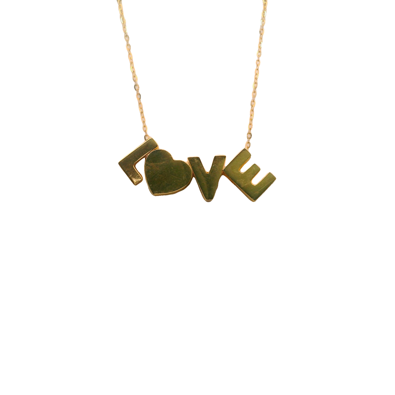 Charming Love 14k Gold Pendant Necklace