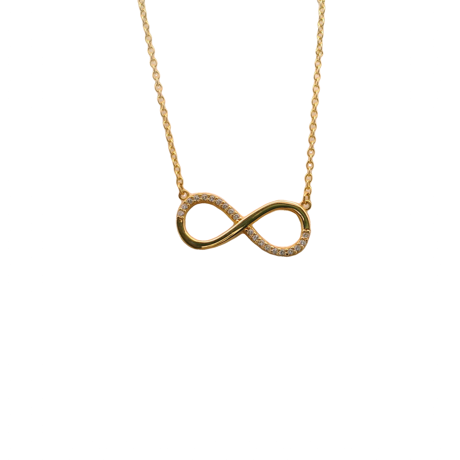 Elegant Infinity 14k Pendant Necklace