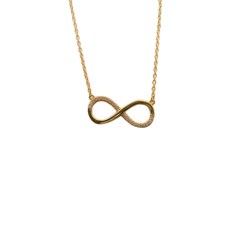Elegant Infinity 14k Pendant Necklace