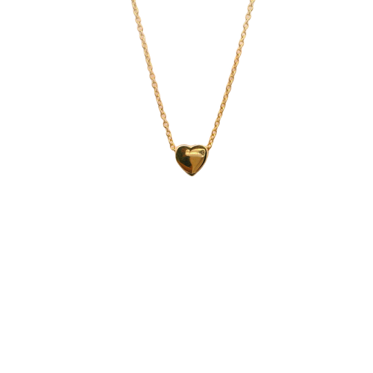 Elegant 14k Gold Heart Pendant Necklace