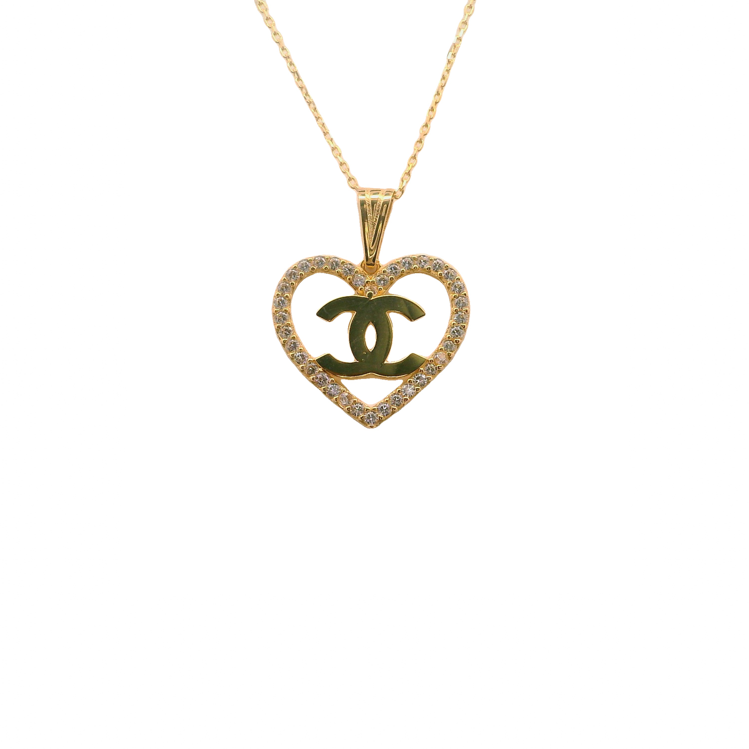 Elegant Heart-Shaped Pendant 14k Gold