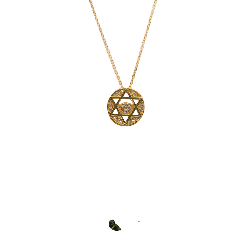 Elegant 14k Gold Star Pendant Necklace