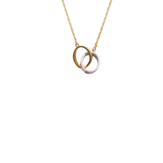 Elegant Interlocking 14kPendant Necklace