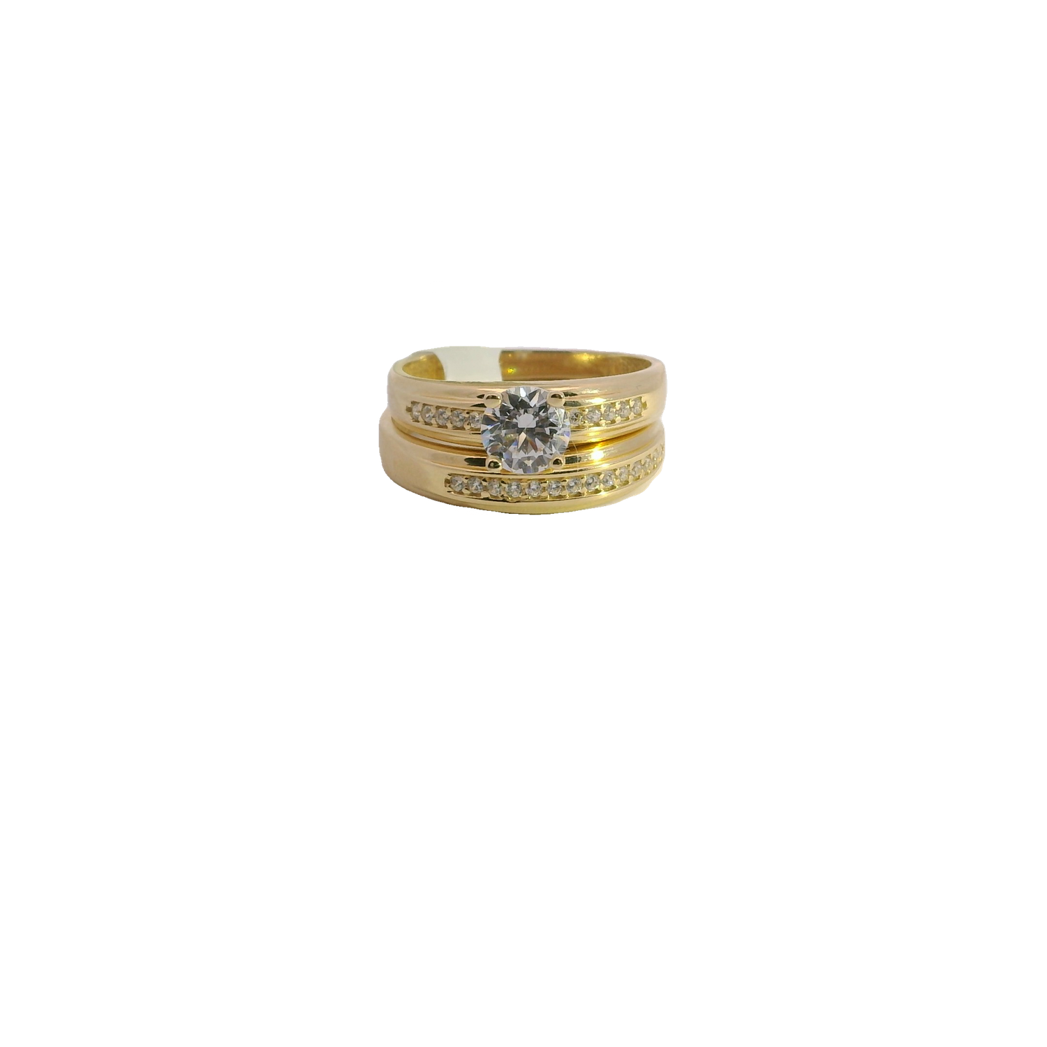 Elegant 14k Gold Ring Set