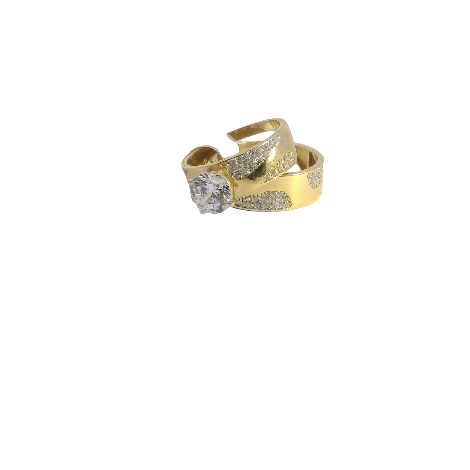 Elegant 14k Gold and white Gold Rings