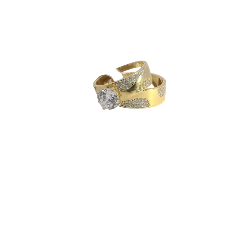 Elegant 14k Gold and white Gold Rings