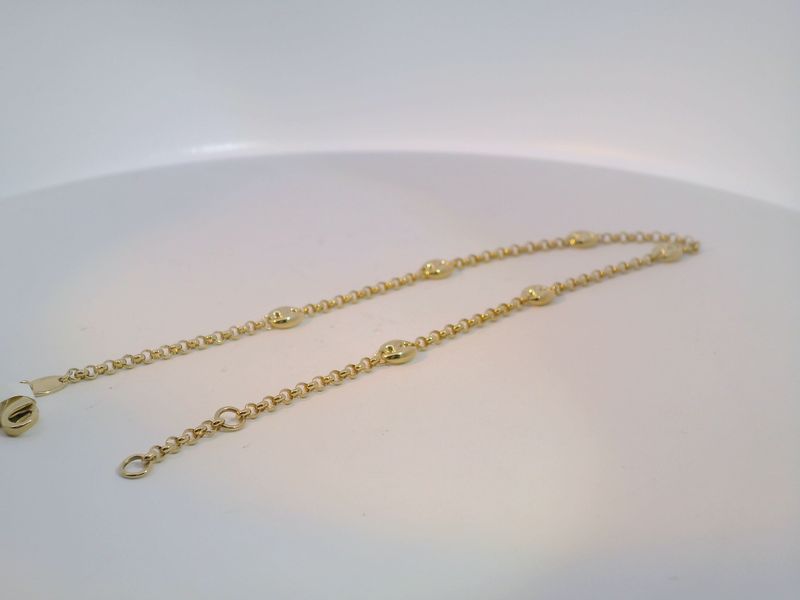 Ankle Braceletb Gucci Style 14k Gold