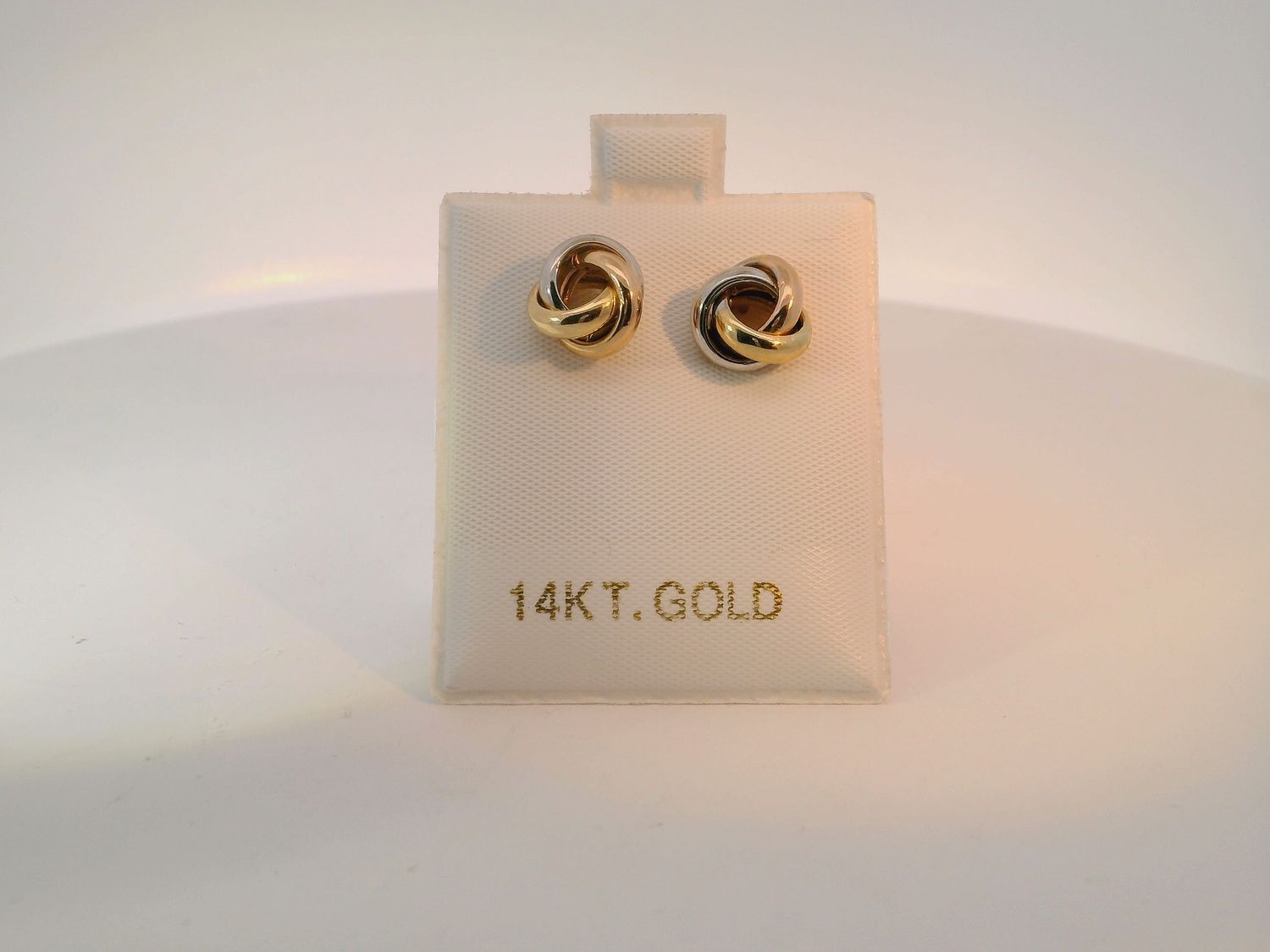 14KT Gold Love Knot Stud Earrings