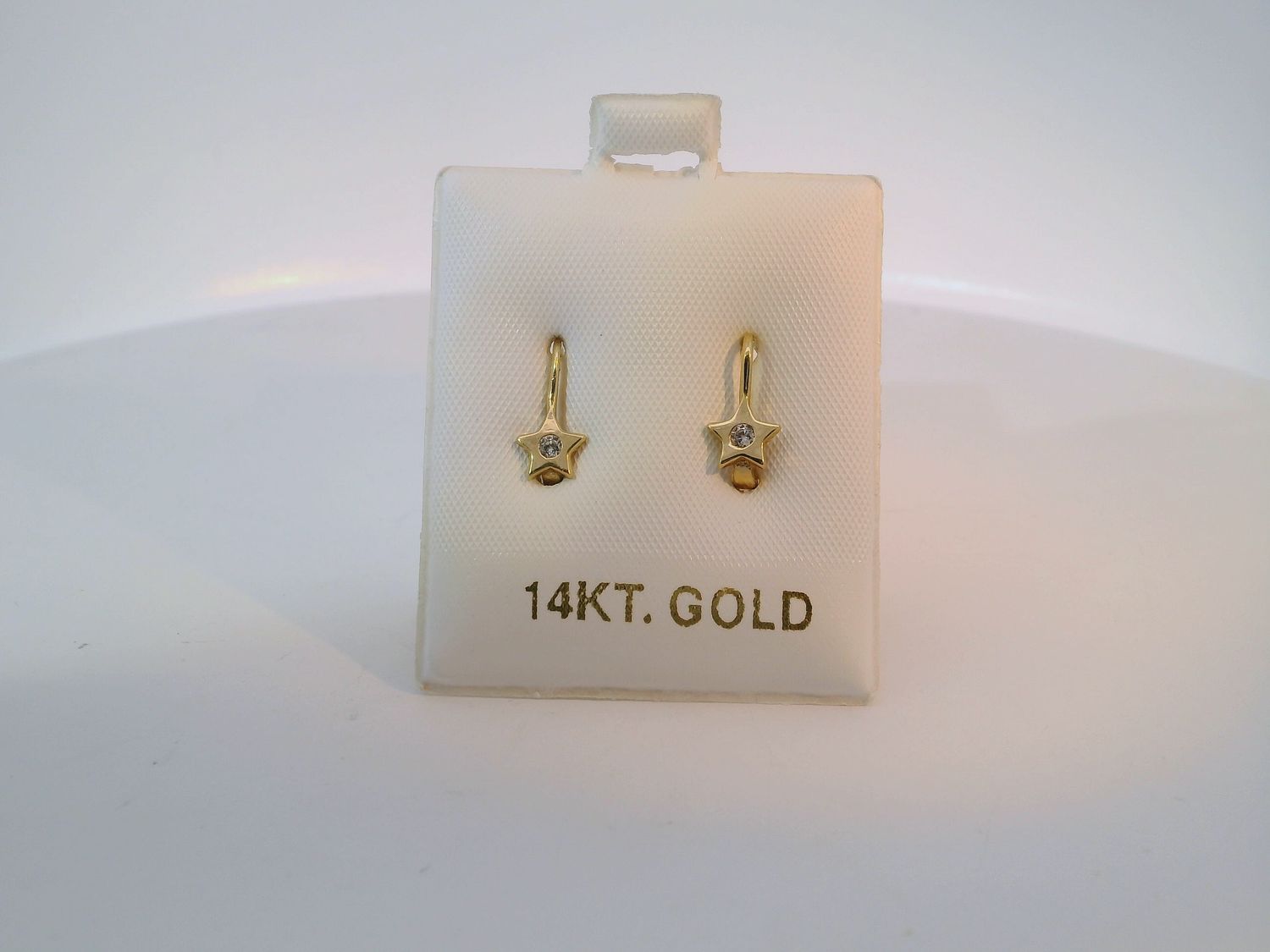 14K Gold Star Earrings