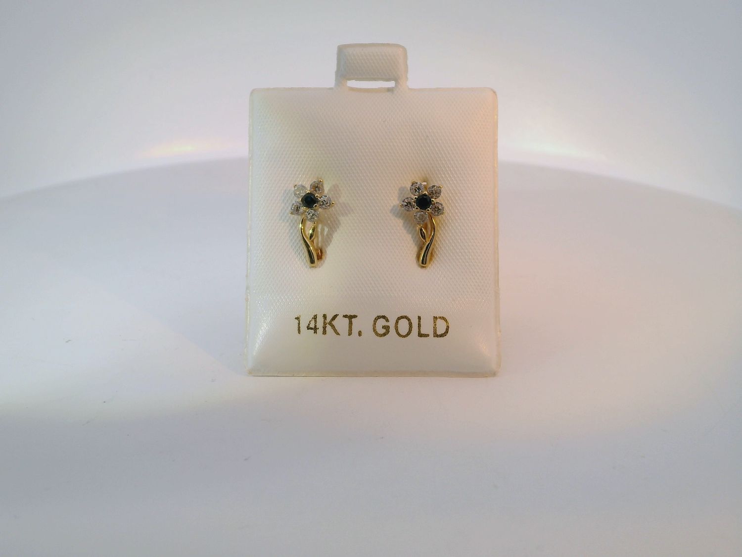 14K Yellow Gold Stud Earrings