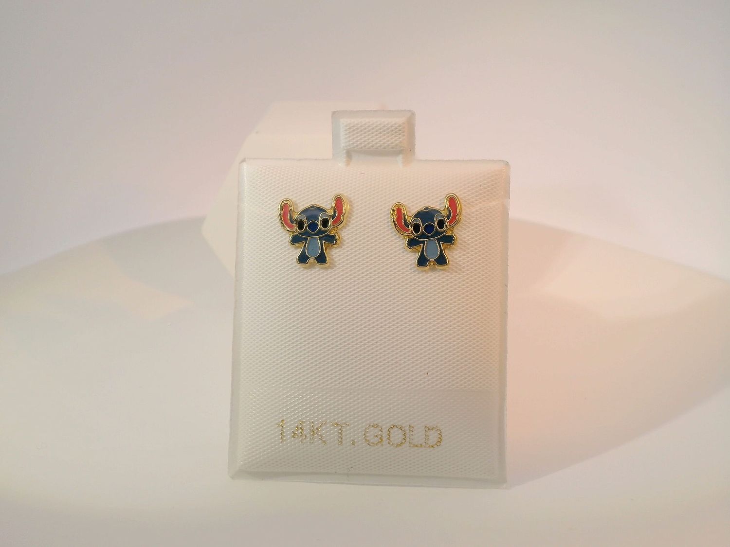 14 Gold Cartoon Character Stud Earrings