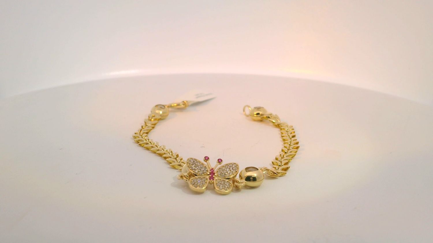 Yellow 10K Gold Chain Bracelet