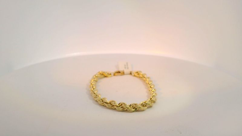 10K Gold Elegant Yellow Chain Bracelet