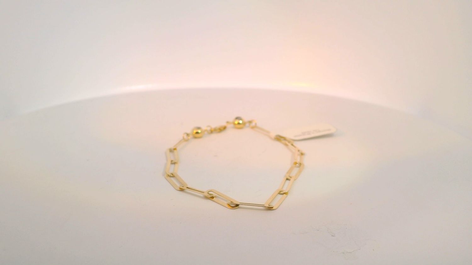 14k Yellow 14K Gold Paperclip Chain Bracelet