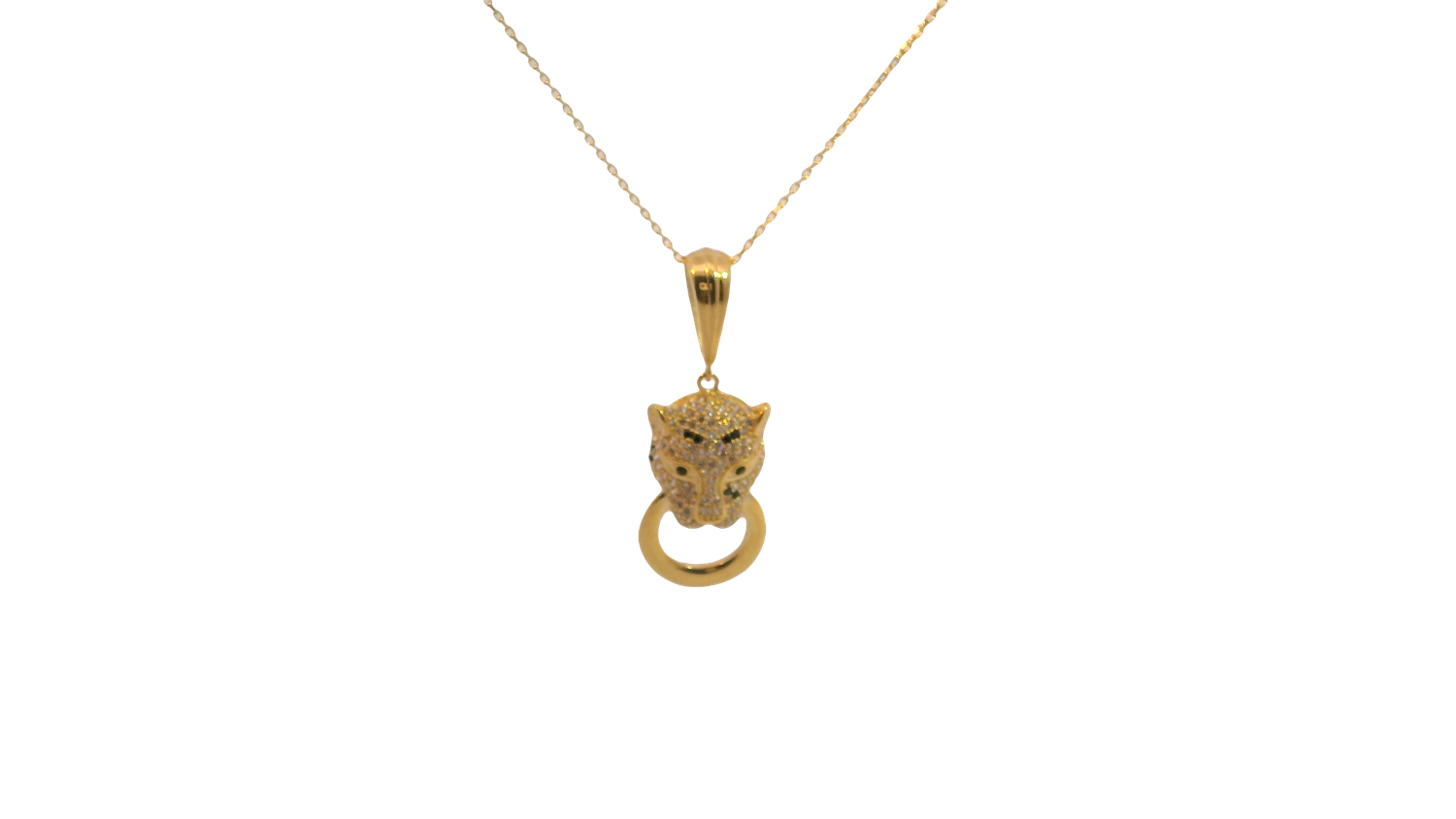 Yellow 14K Gold Charm Necklace