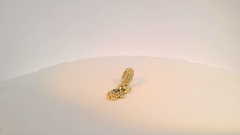 14 Gold Bracelet Pandora Style Charms