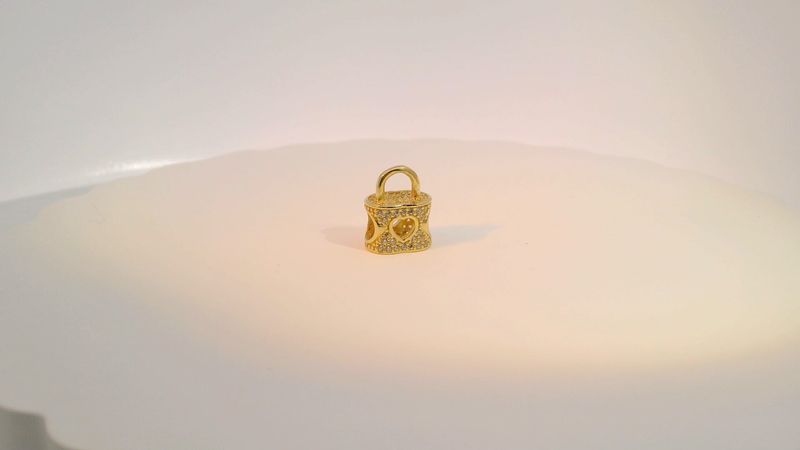 14 Gold Bracelet Pandora Style Charms