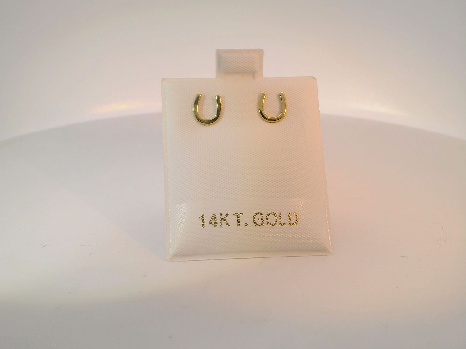 14kt Gold Horseshoe Stud Earrings