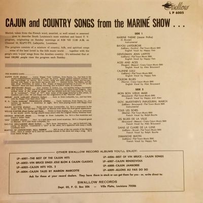 Cajun and Country Songs- (NM) LP