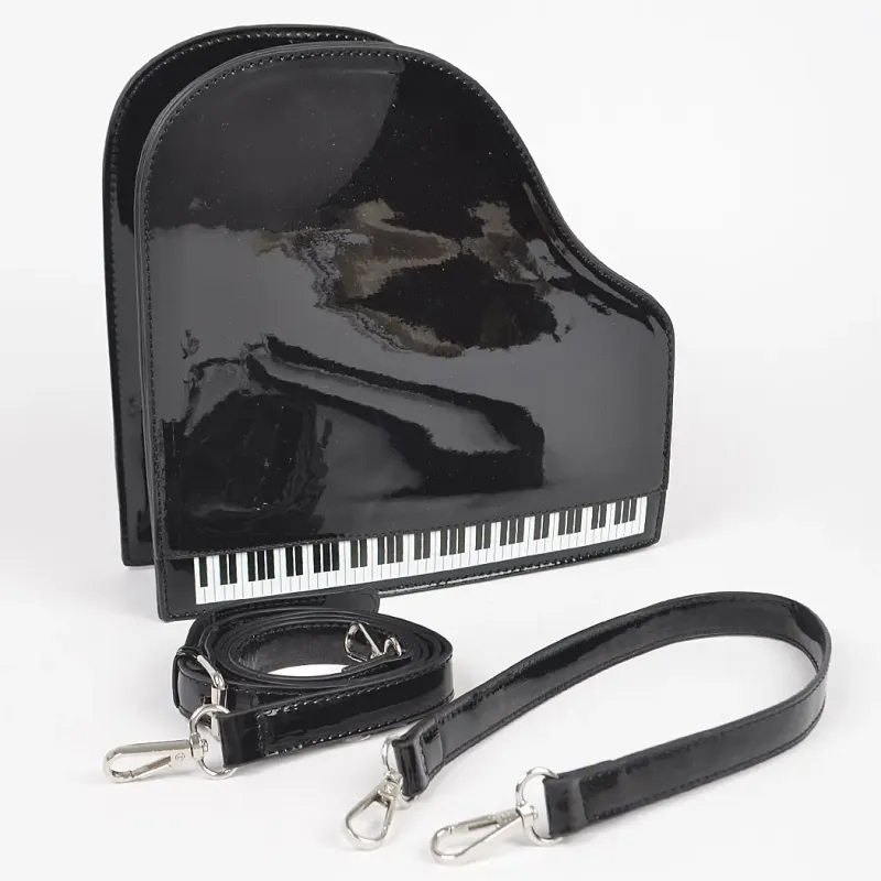 Piano Purse - Black 