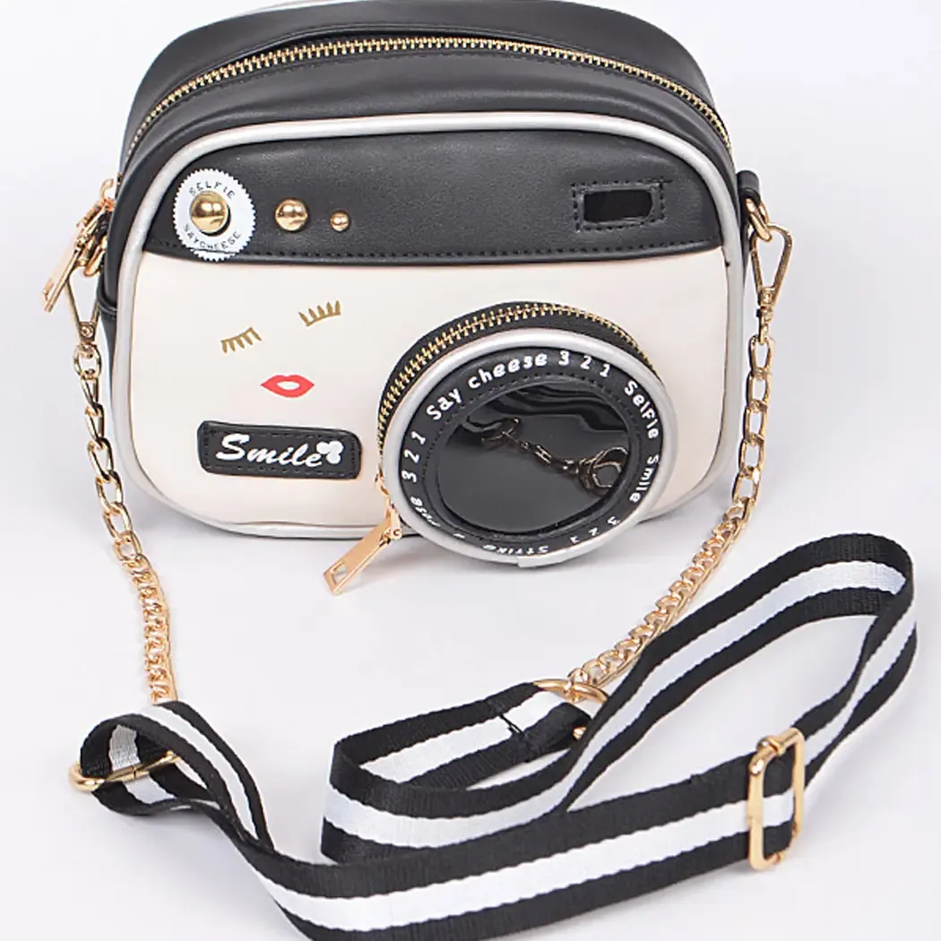 Camera Inspired Clutch - Black 