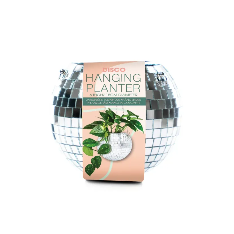 Disco Hanging Planter 6inch